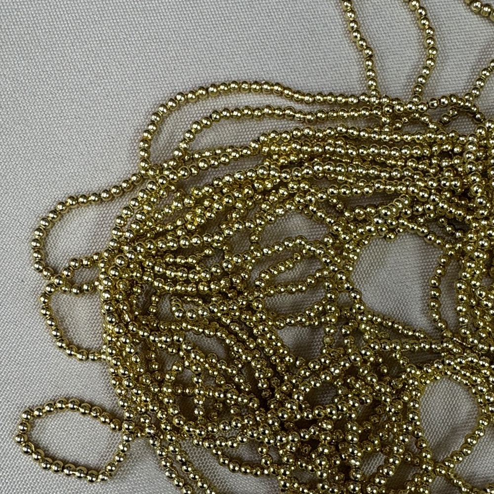 Gold Beaded stretch cording multiple uses all new - Picture 5 of 5